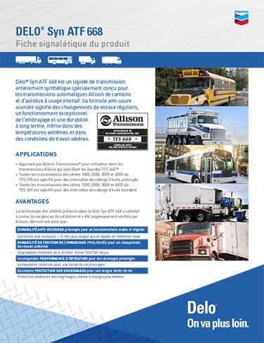 Product info sheet