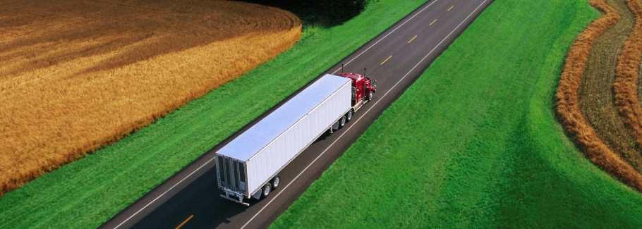 Truck on Roadway