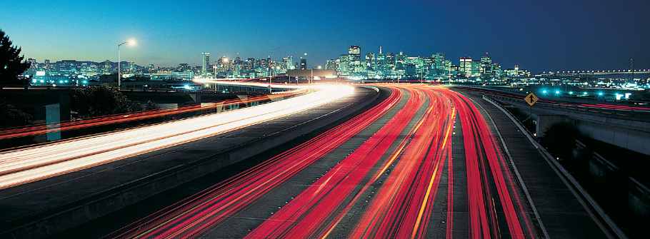 Headlights on freeway